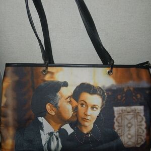 Vintage Style Black and Orange Tote Brand New Gone With The Wind Movie Purse